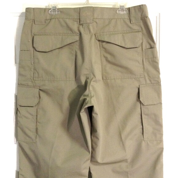 Tru-Spec Tactical Pants Mens 38x27 Khaki 24-7 Series Cargo Ripstop Double Knee - Picture 5 of 10